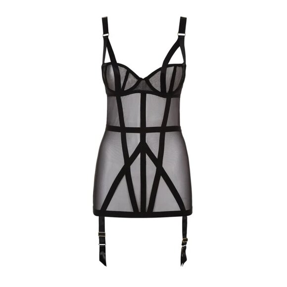NWT BLUEBELLA Karolina Basque in Black Size 32B - Picture 1 of 15